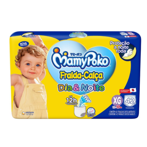 MamyPoko Fralda-Calça Dia&Noite XG 42 Unidades