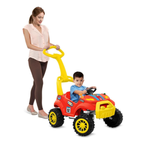 Quadriciclo Smart Passeio e Pedal Vermelho Bandeirante