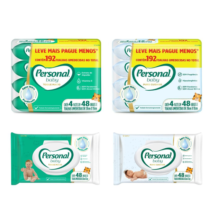 Kit Toalha Umedecida Personal Baby 192 unidades