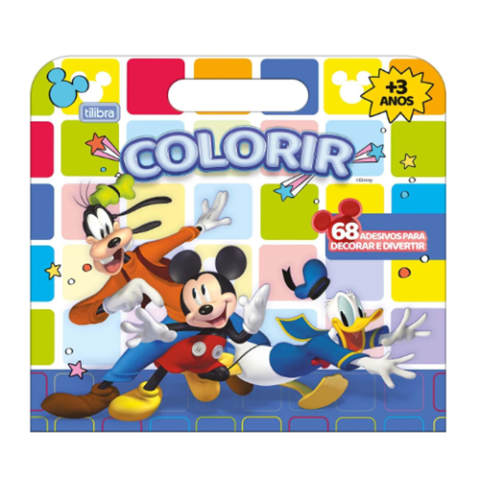 Tilibra Folhas Colorir com Adesivos Mickey