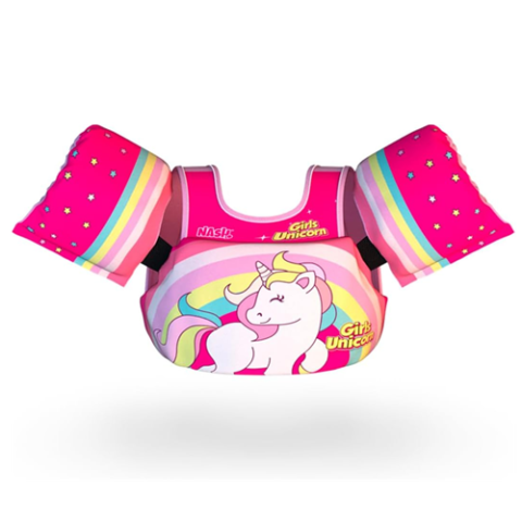 Boia Infantil com Colete Salva Vidas Nash Unicornio