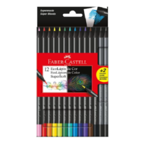 Lápis de Cor Faber-Castell EcoLápis Supersoft 12 Cores + 2 Lápis Grafite