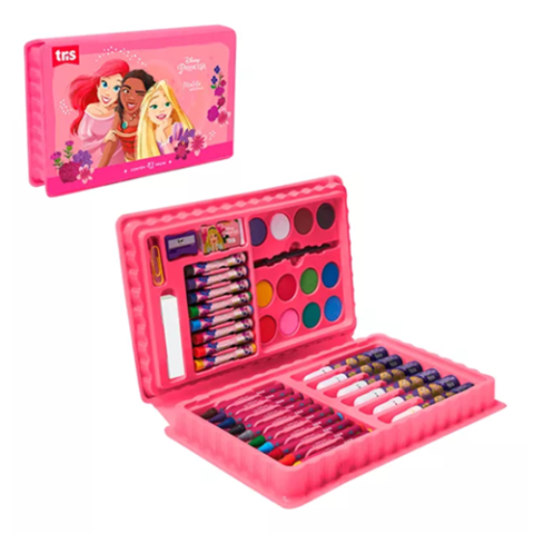 Maleta Artistica Princesas 42 Pecas Tris