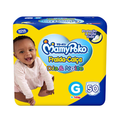 MamyPoko Fralda-Calça Dia&Noite G 50 Unidades