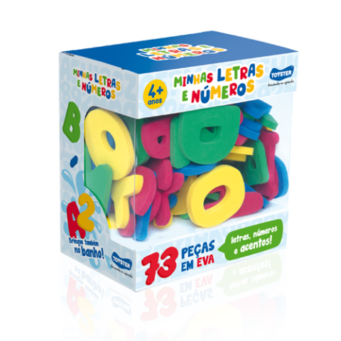 Minhas Letras e Números 73 Peças Toyster