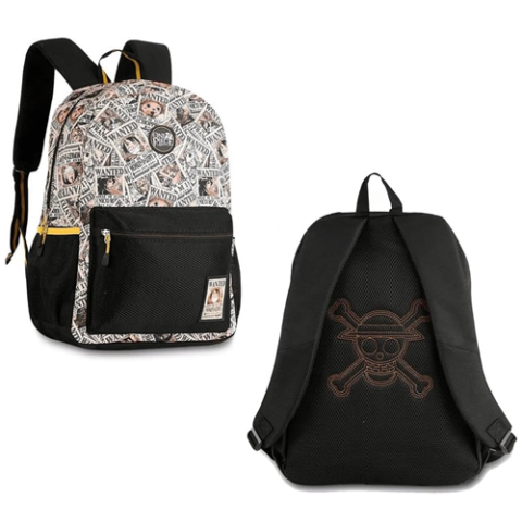 Mochila De Costas Escolar Estampada One Piece Oficial Clio Style