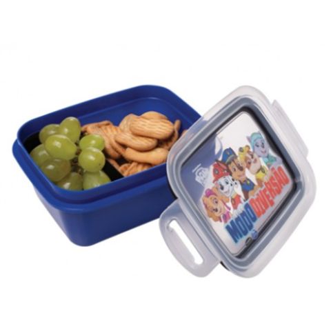 Marmitinha Hermético Plasutil Patrulha Canina Com Trava 630ml