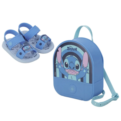 Sandalia Grendene Kids Stich + Mochila