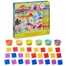 Conjunto Play-Doh Letras + 6 potes de Massinha 28g