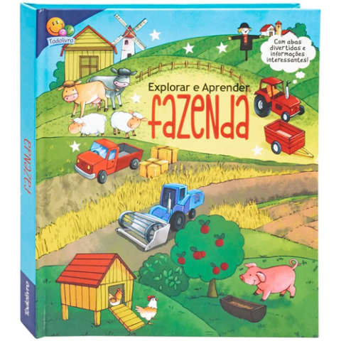 Explorar e Aprender Um livro com abas Interativas Fazenda