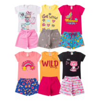 Kit 12 Peças Menina Conjunto Infantil Balloon Kids