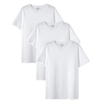 Kit 3 Camisetas Hering Kids Básica Unissex Branca