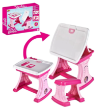 Mesa Educativa Barbie 2 em 1 Rosa Fun