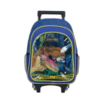 Mochila com Carrinho Raptor Azul e Amarelo BRW