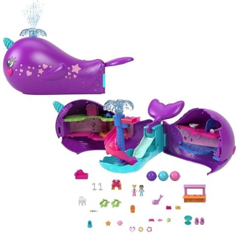 Polly Pocket Barco Narval Baia Magica Mattel