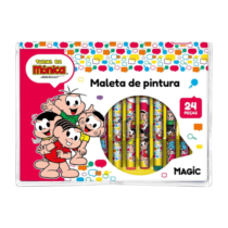 Kit Maleta de Pintura 24 peças Turma da Mônica