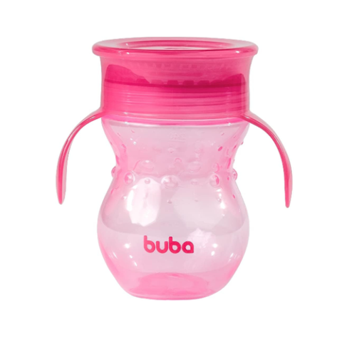 Buba Copo 360º Com Alça Rosa Rosa
