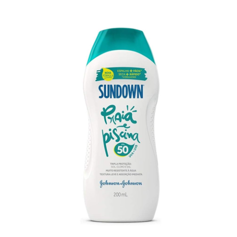 Sundown Protetor Solar Corpo e Rosto Praia e Piscina FPS50 200ml