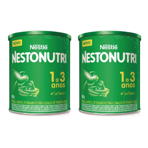 2 Latas Nestonutri 1 a 3 Anos 800g