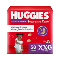 Huggies Fralda Roupinha Supreme Care XXG 58 Unidades