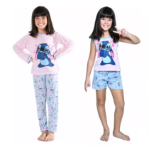 Kit 2 Pijamas Infantil Inverno + Verão Lilo Stitch Linda Morenna