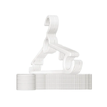 Kit 50 Cabides Infantis Antideslizante Branco