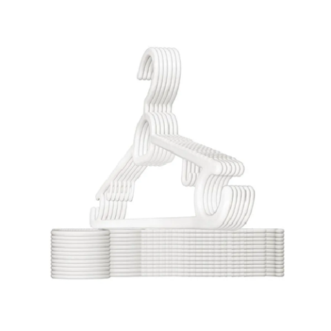 Kit 50 Cabides Infantis Antideslizante Branco