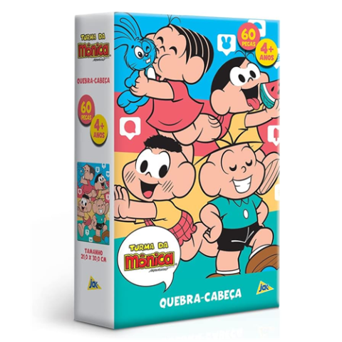 Quebra Cabeça Turma da Mônica 60 peças