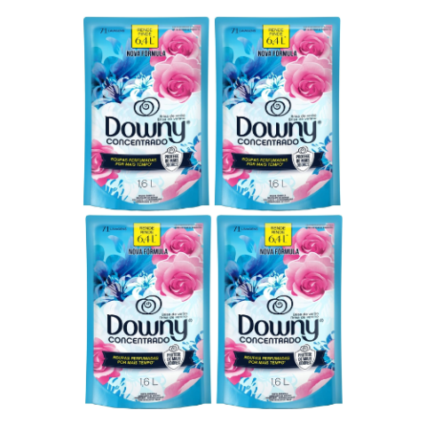 Pack 4 Unidades Downy Amaciante Concentrado Brisa de Verão 1,6L cada