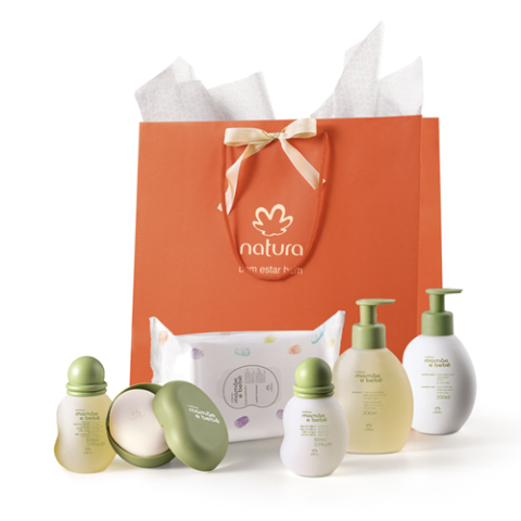 Kit Completo Presente Natura Mamãe e Bebê Cuidado Essencial