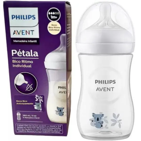 Mamadeira Avent Pétala 3.0 260ml Decorada Coala