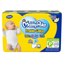 MamyPoko Fralda-Calça Dia & Noite Recém Nascido P 46 Unidades