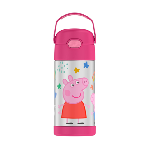 Thermos Garrafa Infantil Funtainer Aço Inoxidável Peppa Pig 355ml