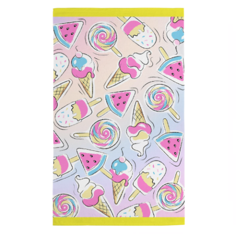 Toalha de Banho Candy 100% Algodão Teka Kids