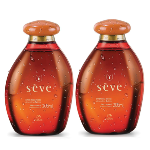2 Unidades Óleo Corporal Sève Amêndoas Doces 200ml