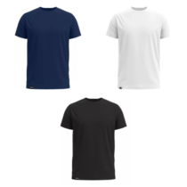 3 Camisetas Tech Shirt Básica Masculina Não Amassa Slim Fitness