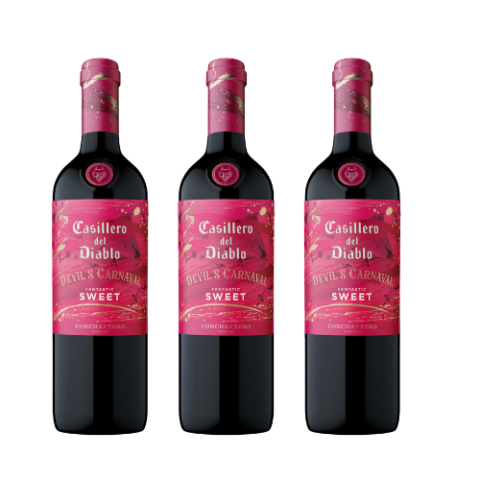 3 Unidades Concha y Toro Casillero Del Diablo Devil’s Carnaval Fantastic Sweet 750ml
