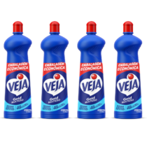 4 Unidades Veja Limpador Multiuso Gold Original 750ml