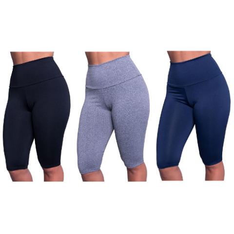 Bermuda Suplex Longa Fitness Feminina Bella Fiore Modas