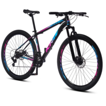 Bicicleta KRW Aro 29 Alumínio 24 Velocidades Marchas Freio a Disco Suspensão Dianteira