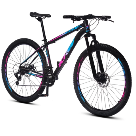 Bicicleta KRW Aro 29 Alumínio 24 Velocidades Marchas Freio a Disco Suspensão Dianteira