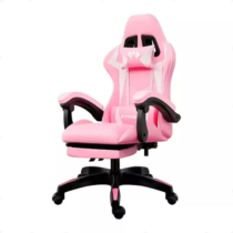 Cadeira Gamer Ergonômica Reclinavel Python Fly X12 Pro de Couro Sintético Rosa