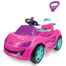 Carrinho 2 em 1 Passeio ou Pedal MC Laram Maral Rosa