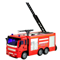 Carrinho Controle Remoto Bombeiro 4 Funções Recarregável DM Toys