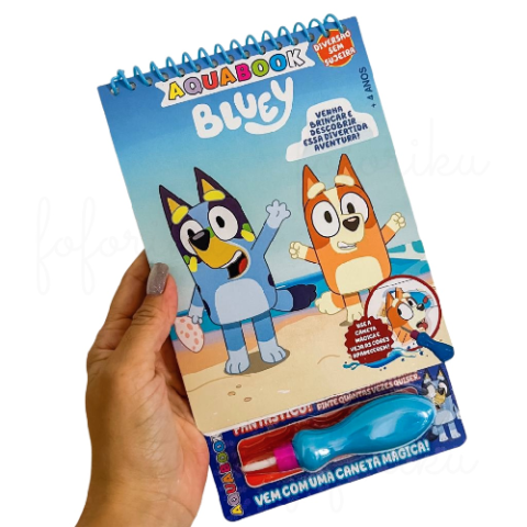 Colorindo com água Aquabook Bluey