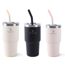 Copo Térmico de Aço Inoxidável com Canudo e Tampa 591ml Romantic Crown