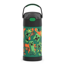 Garrafa Térmica Thermos Kids Funtainer Aço Inox Minecraft 350ml