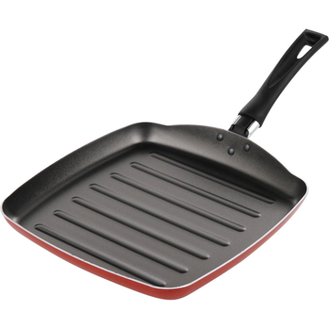 Grill Bistequeira Antiaderente Garlic Brinox Vermelho