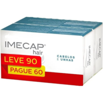 Imecap Hair Kit 90 cápsulas Vitaminas para Cabelos e Unhas com Biotina