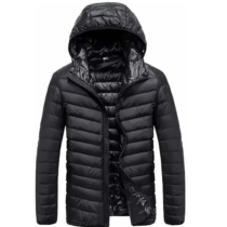 Jaqueta Bobojaco Puffer Impermeável Becker Nylon Masculino com Bolsos e Capuz